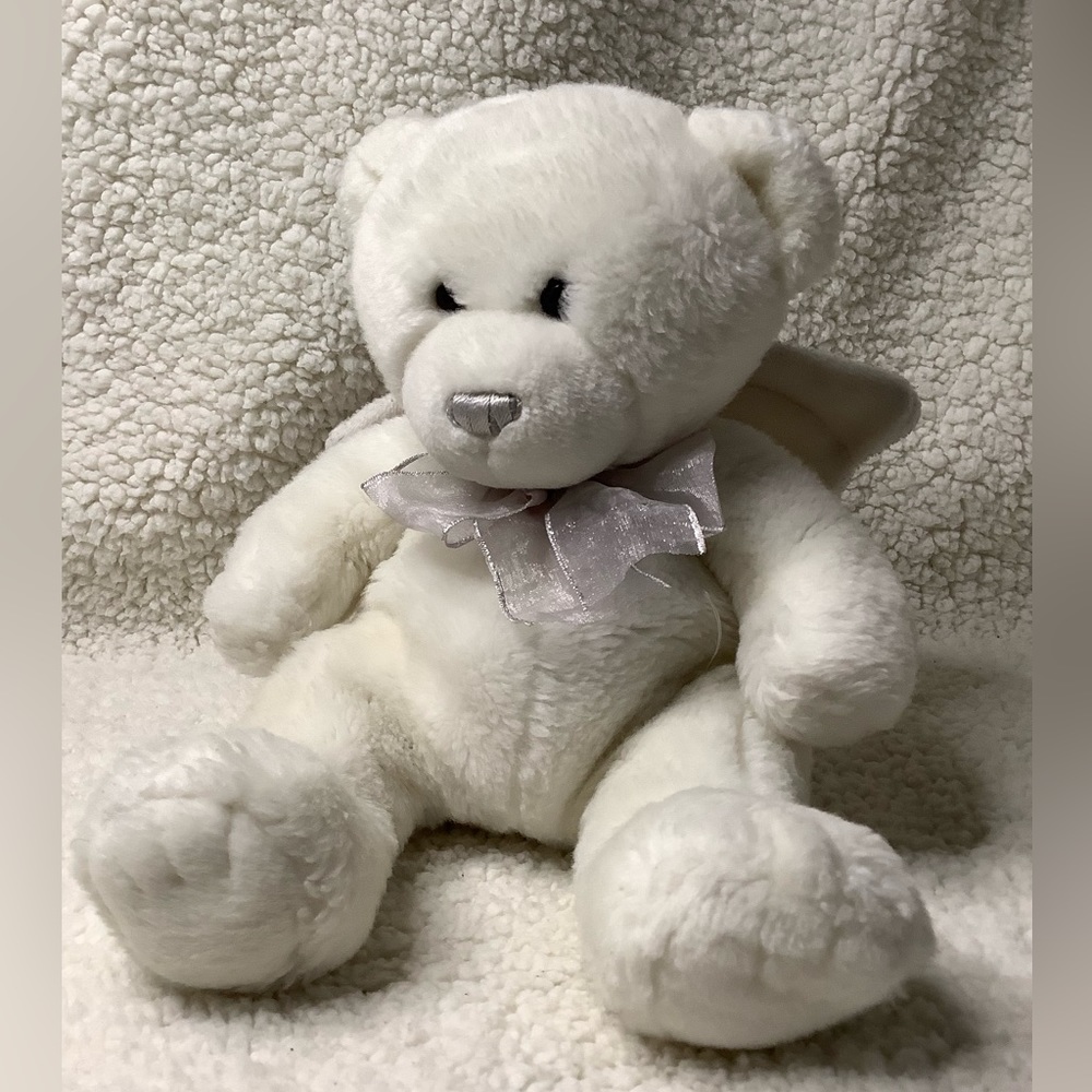 TY Classic 2006 Celeste White Bear Stuffed Animal Plush with Wings 🤍